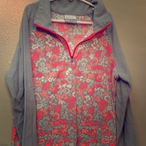 Columbia fleece half zip shirt
